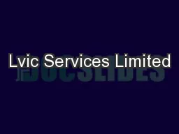 Lvic Services Limited