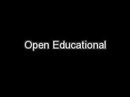 Open Educational