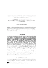 PHYSICS OF COSMIC MICROWAVE BACKGROUND ANISOTROPIES AN