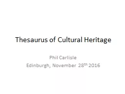 Thesaurus of Cultural Heritage