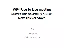 WP4 Face to face meeting