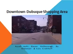 Downtown Dubuque Shopping Area
