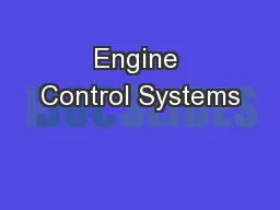 Engine Control Systems