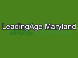 LeadingAge Maryland