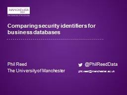 Comparing security identifiers for business databases