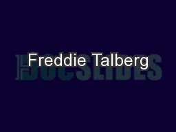 Freddie Talberg