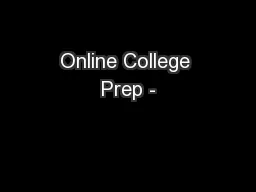 Online College Prep -