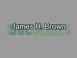 James H. Brown