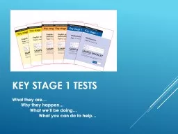 Key Stage 1 Tests
