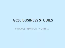 GCSE BUSINESS STUDIES