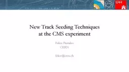 New Track Seeding Techniques