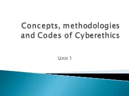 Concepts, methodologies and Codes of