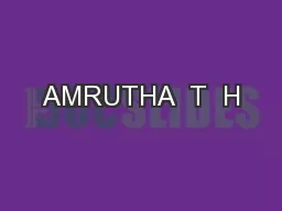 AMRUTHA  T  H