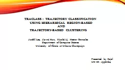 TRACLASS :  TRAJECTORY CLASSIFICATION