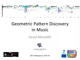 Geometric Pattern Discovery