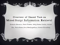 Overview of Shared Task on