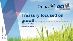 Treasury focused on growth