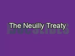 The Neuilly Treaty