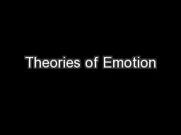 Theories of Emotion