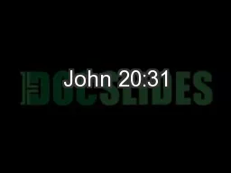 John 20:31