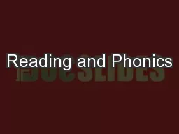 Reading and Phonics