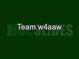 Team w4aaw