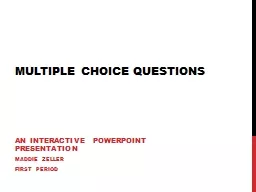 Multiple Choice questions