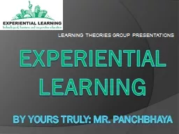 Experiential learning
