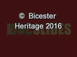 ©  Bicester Heritage 2016