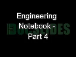 Engineering Notebook - Part 4