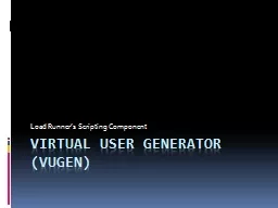 Virtual user generator (