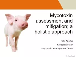 Mycotoxin assessment and mitigation; a holistic approach