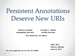 Persistent Annotations Deserve New URIs