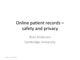 Online patient records –