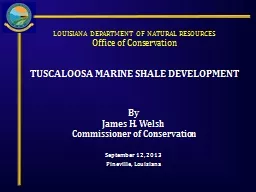 LOUISIANA DEPARTMENT OF NATURAL RESOURCES