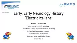 Early, Early Neurology History