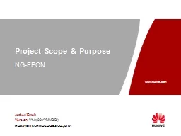Project Scope & Purpose