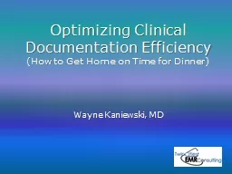 Optimizing Clinical Documentation Efficiency