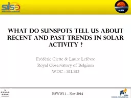 What do sunspots tell us about recent and past trends in so