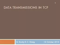 Data Transmissions in TCP
