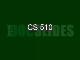 CS 510