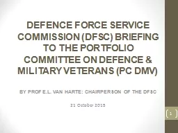 DEFENCE FORCE SERVICE COMMISSION (DFSC