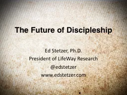 The Future of Discipleship