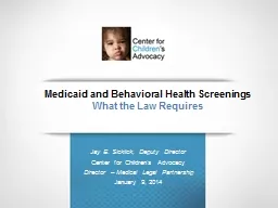 Medicaid and Behavioral Health Screenings