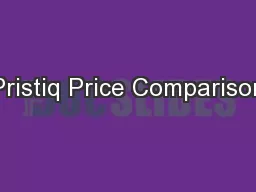 Pristiq Price Comparison