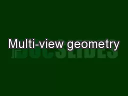 Multi-view geometry
