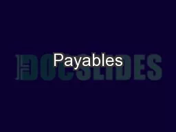 Payables