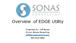 Overview of EDGE Utility