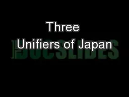 Three Unifiers of Japan