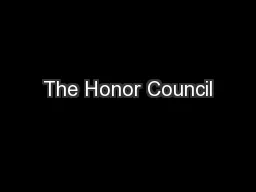 The Honor Council
